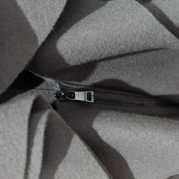 Marc Cain Taupe Ruffled Zip Up Wool Cashmere Blazer Size US 8 (N3) - Picture 7 of 10